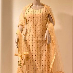 "BRAND NEW" 3 in 1 Dress with Tunic in Beige color